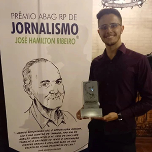 Estudante do FIAM-FAAM vence prêmio de Jornalismo de Agronegócio