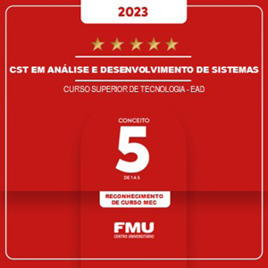 O curso de Análise e Desenvolvimento de Sistemas FMU – EAD obtém nota máxima do MEC